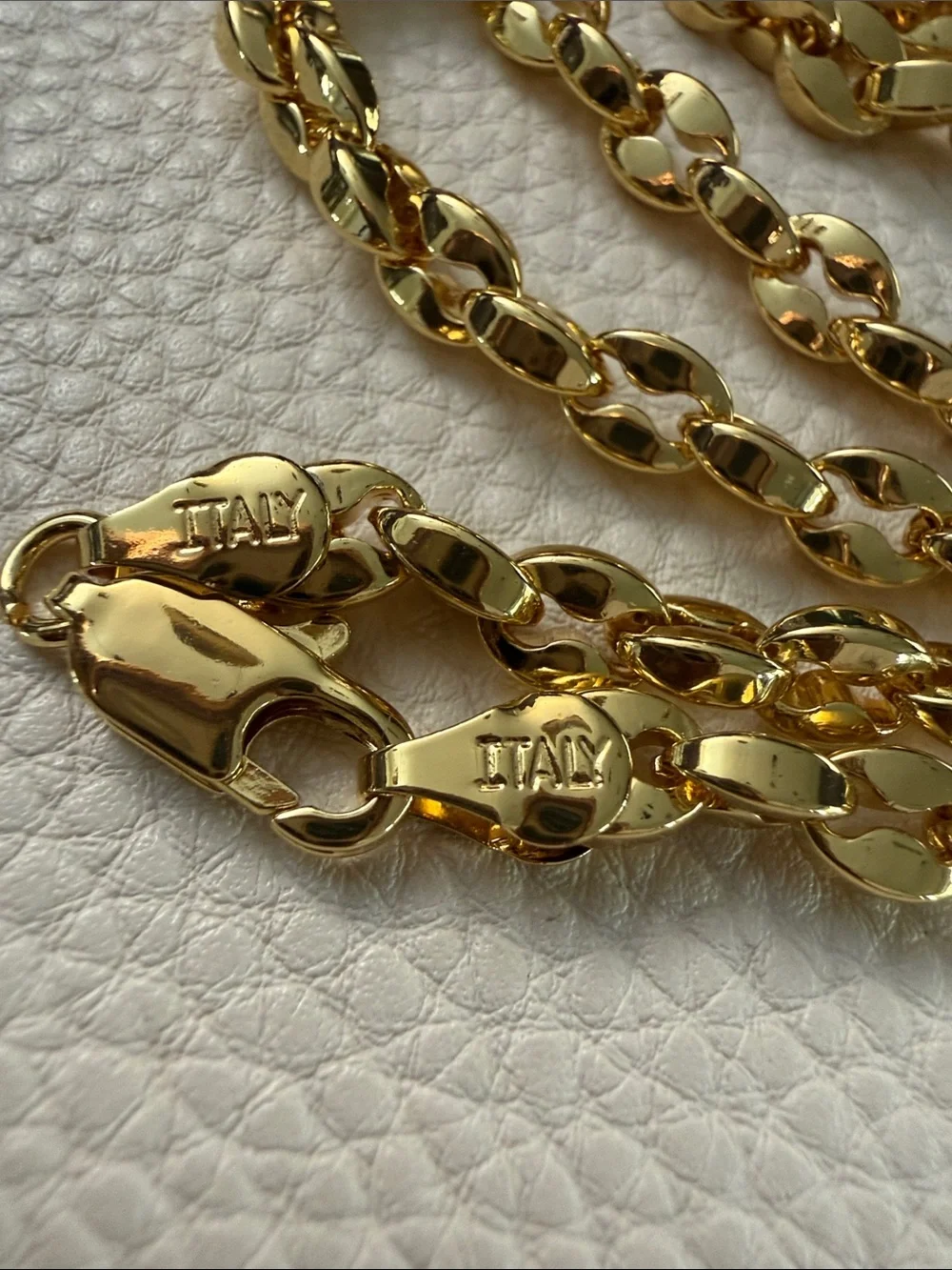 18K Gold-Filled Italy Link Chain Necklace - 22”